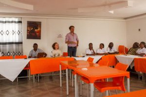 Vlinder CEO Tom Kagerer making a presentation.